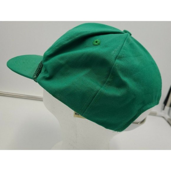 Vintage OTTO Hampton Cranes Inc Green strap-back Hat Rope Front - Picture 4 of 10